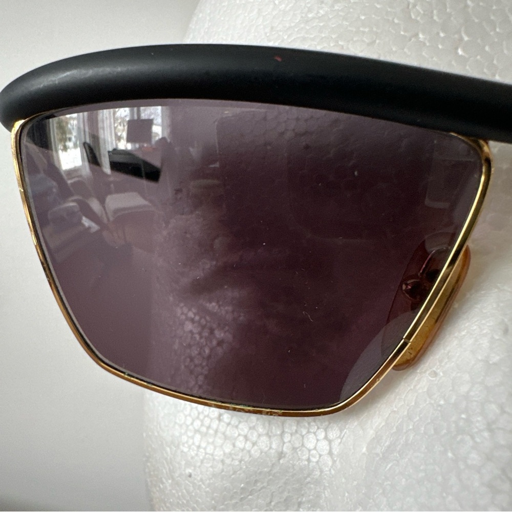 GIANFRANCO FERRE GFF 32 582 Sunglasses ALUTANIUM Blk Gold Rare VINTAGE 80s Italy - Picture 10 of 16